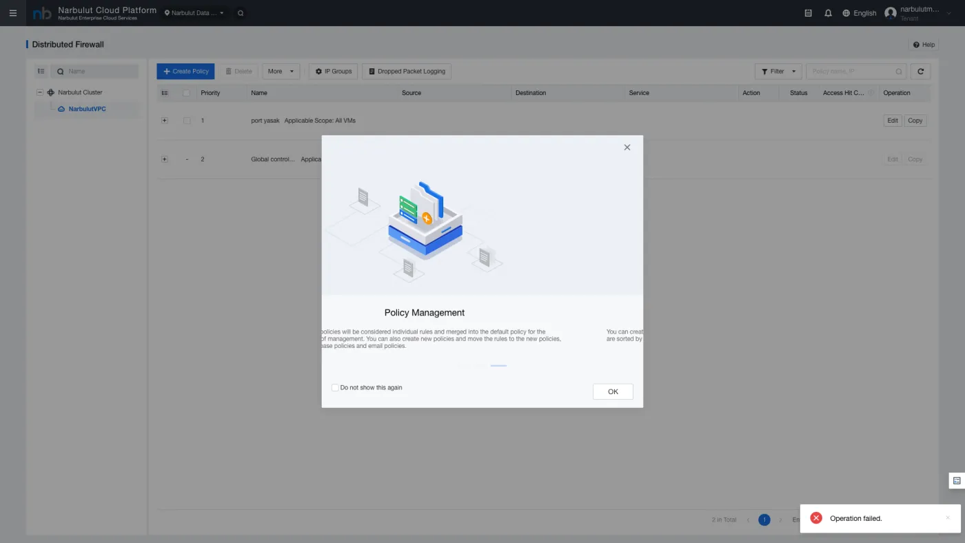 Şekil 9 — VPC Firewall Kuralları