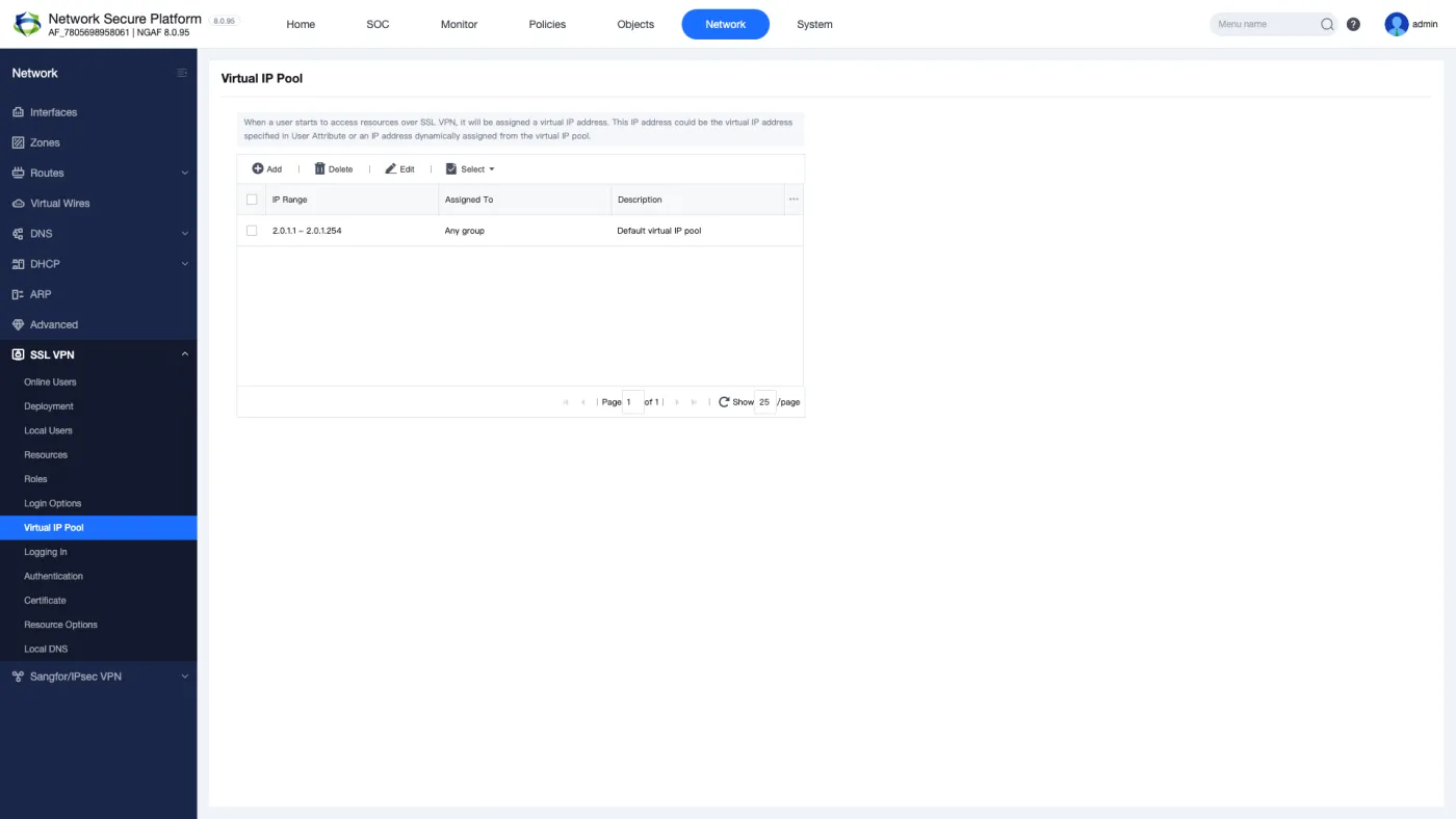 Şekil 6 — Login Options: portal port ve TLS ayarları