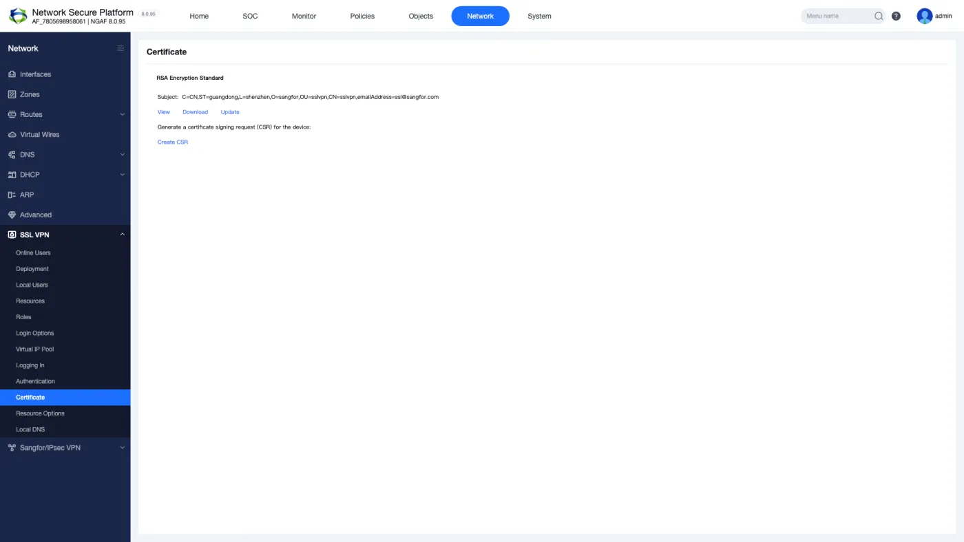 Şekil 9 — NAT yapılandırması: VPN trafiği için SNAT kuralı